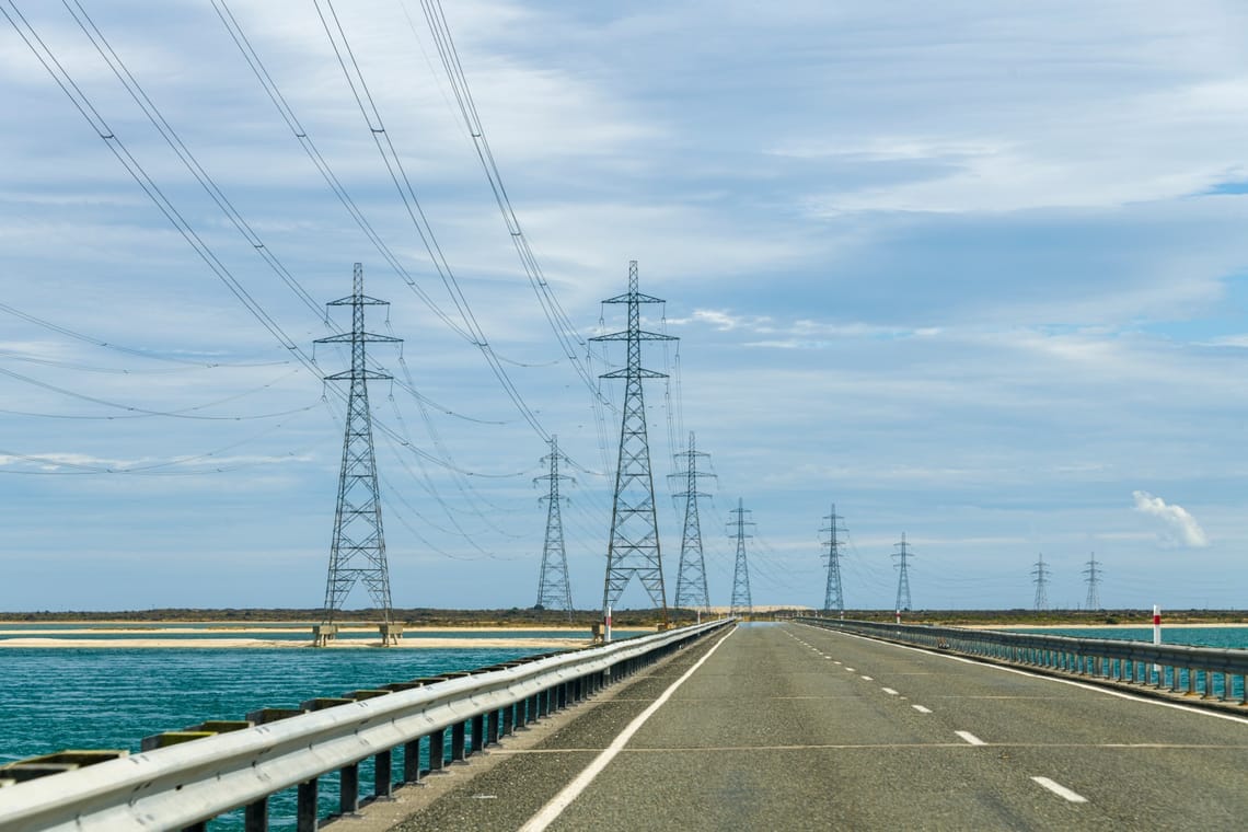 Tiwai pylons and bridge