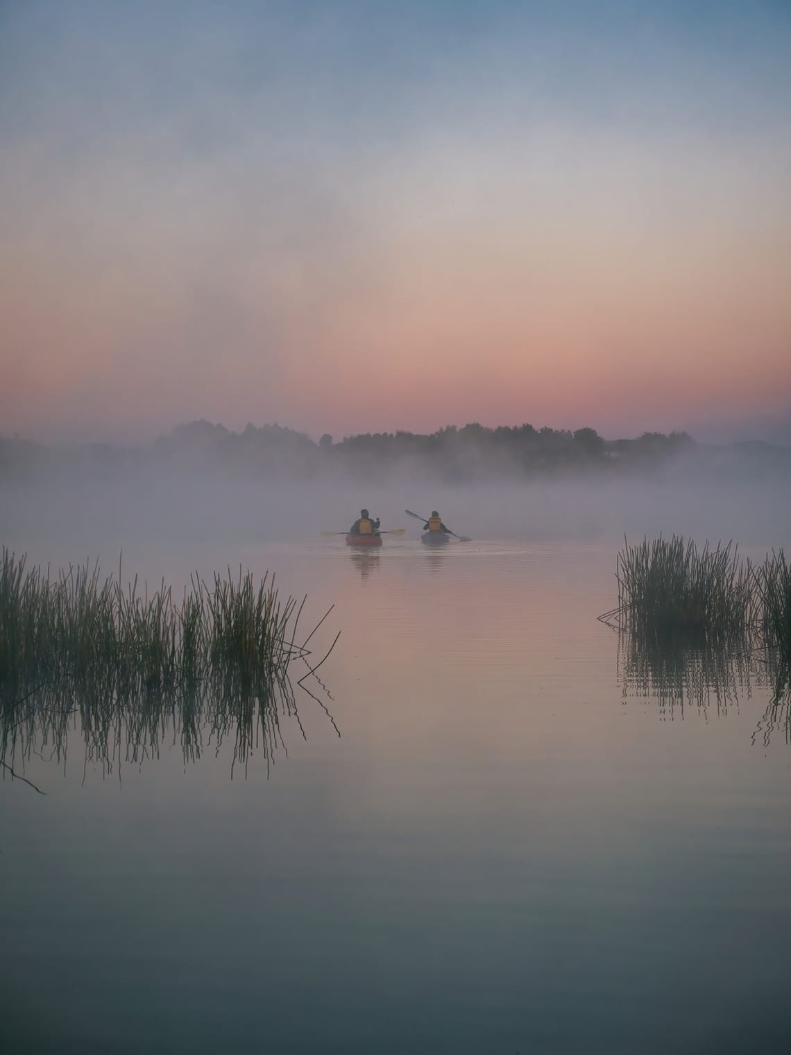 Kayakers on Lake Kainui