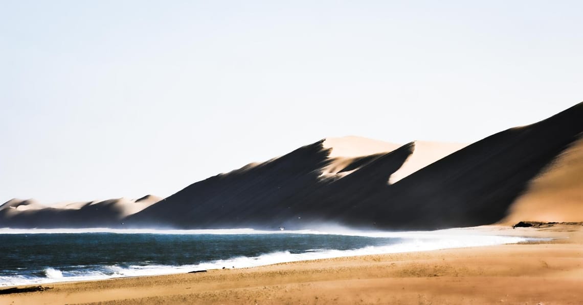 A breezy day on the Namibian coast