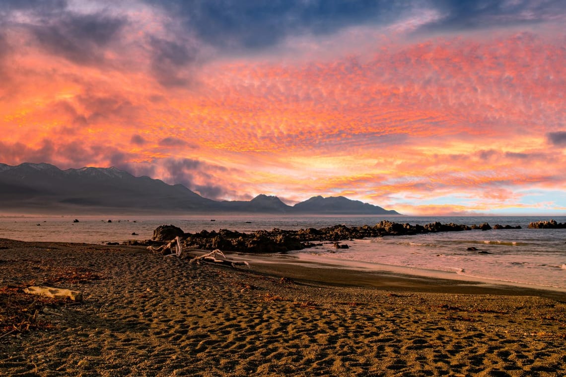 Stunning cloudscape skies at Kaikoura