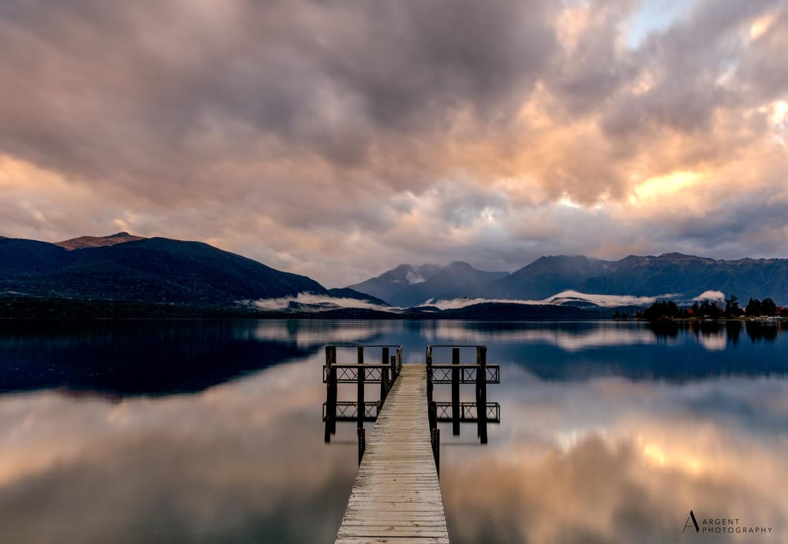 Evening at Lake Te Anau