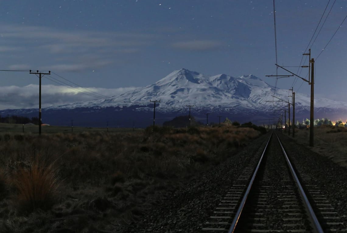 Mt Ruapehu at Night