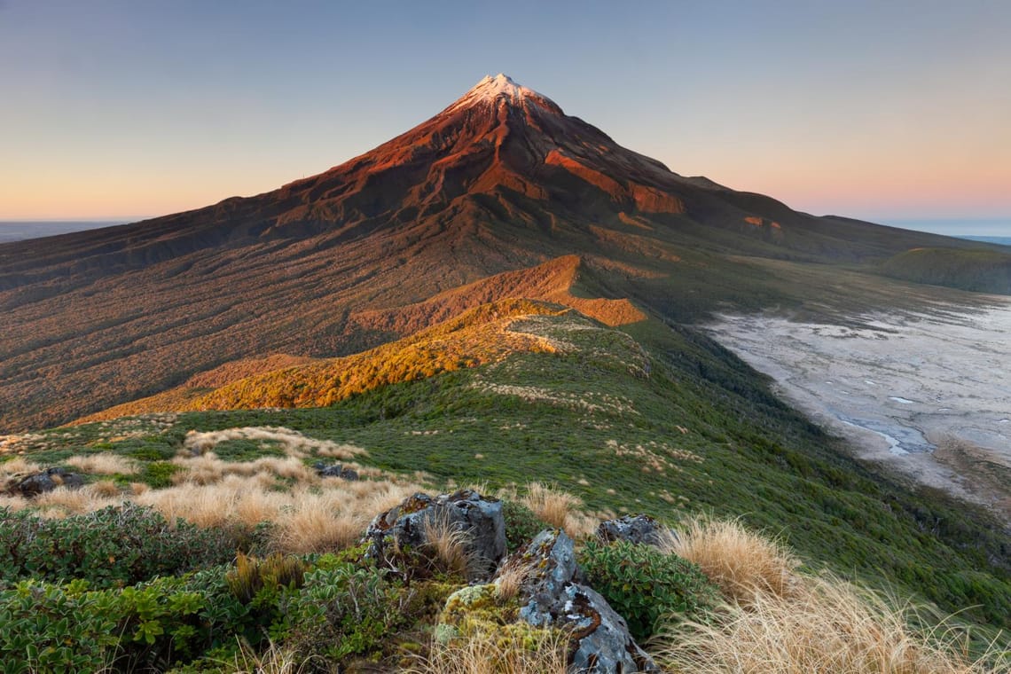 Daybreak on Mount Taranaki