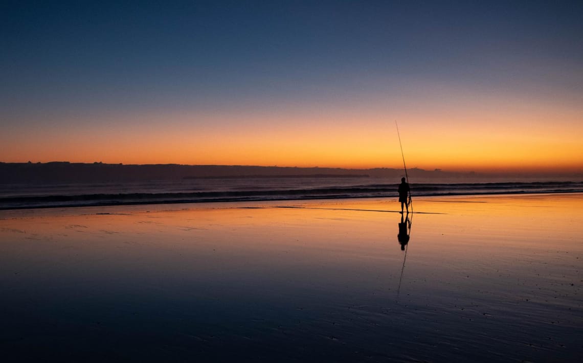 Early morning fisherman