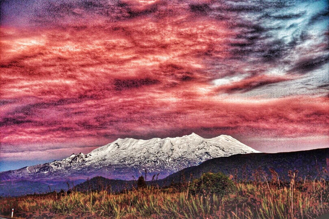 Mount Ruapehu from State Highway 4