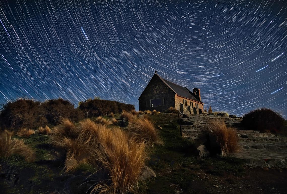 Church of Good Shepherd Star Trails