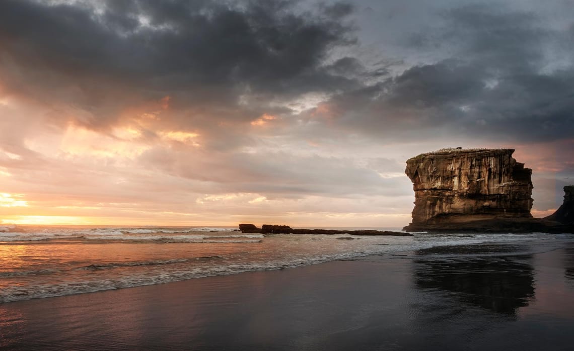 Maori Bay Sunset, West coast, Auckland, NZ