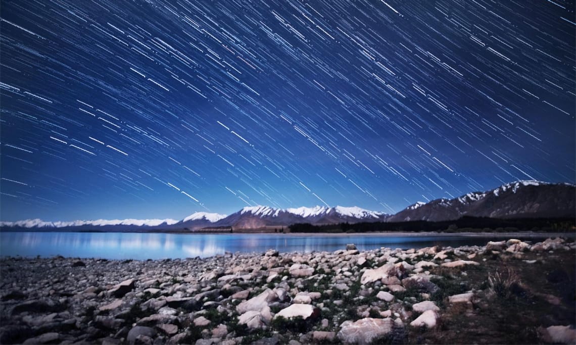 Lake Tekapo star trails