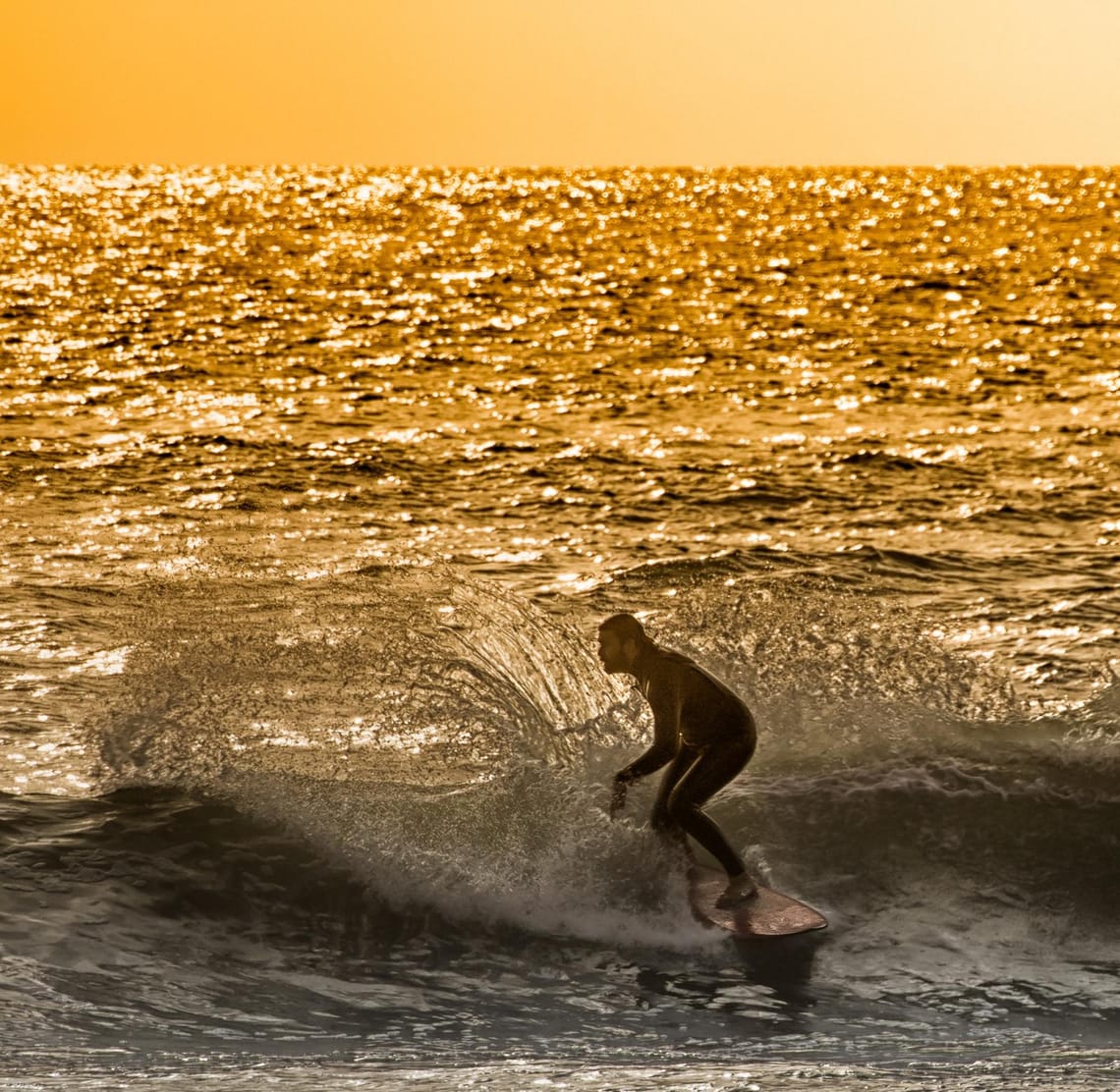 Surfing at Bethells