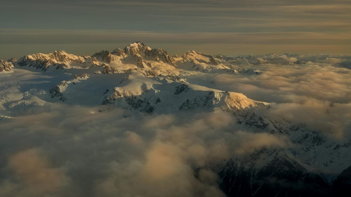 Above Aoraki and Sefton