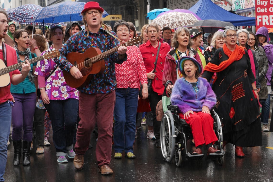 Singing in the rain