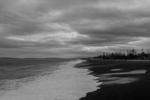 Stormy shore