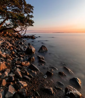 Sunset at Fantail Bay, Coromandel