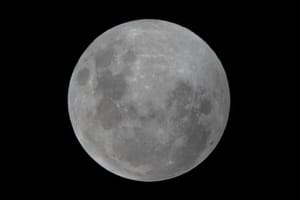 Full moon before eclipse