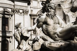 Detail of Bernini's Fountain