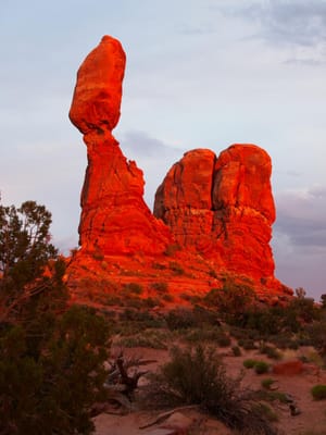 Balanced Rock at Sunset