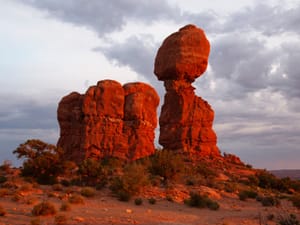 Balanced Rock at Sunset