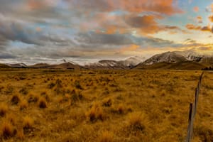 Fence line to the Alps