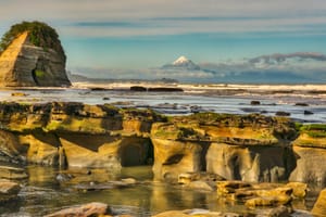 Tides out at Tongaporutu