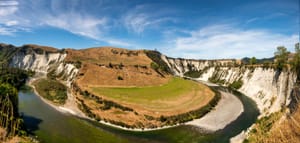 Rangaitikei River canyon Panorama