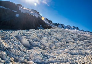 Sun Flare over the Glacier