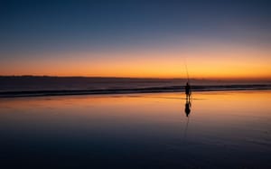 Early morning fisherman