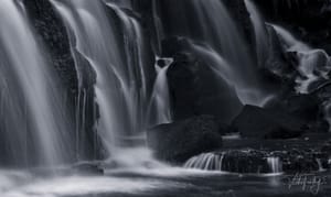 Lady in the falls