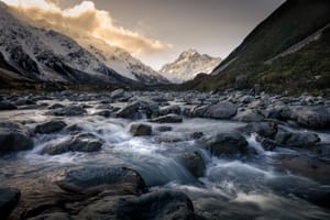 Hooker River With Aoraki